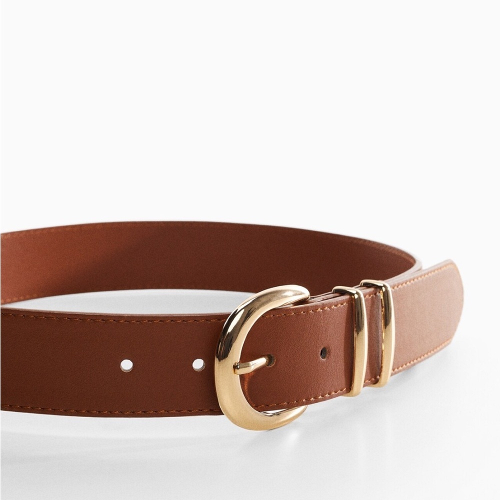 Mango Rounded Buckle Belt Sz. XL - Picture 3 of 8